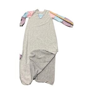 Vintage 80s PJs‎ Nightgown Pastel Knit Long Sleeve Brandywine